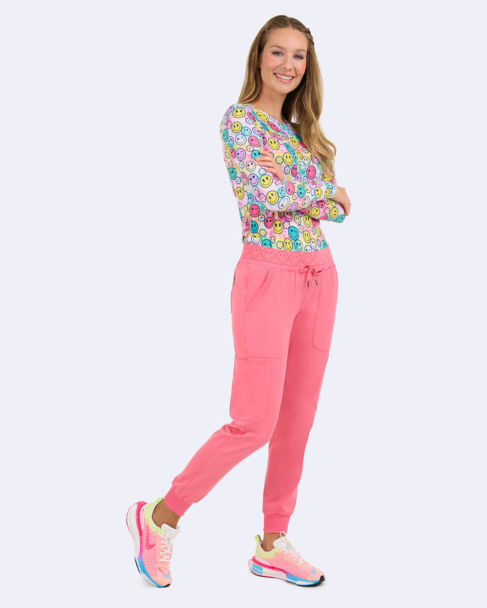 Zavate Smile Jogger Pant Style 3080 in color Sorbet Image 4