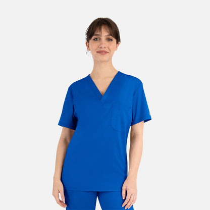 Matrix Basic 3500 Unisex Tuckable V-Neck Top Royal Blue