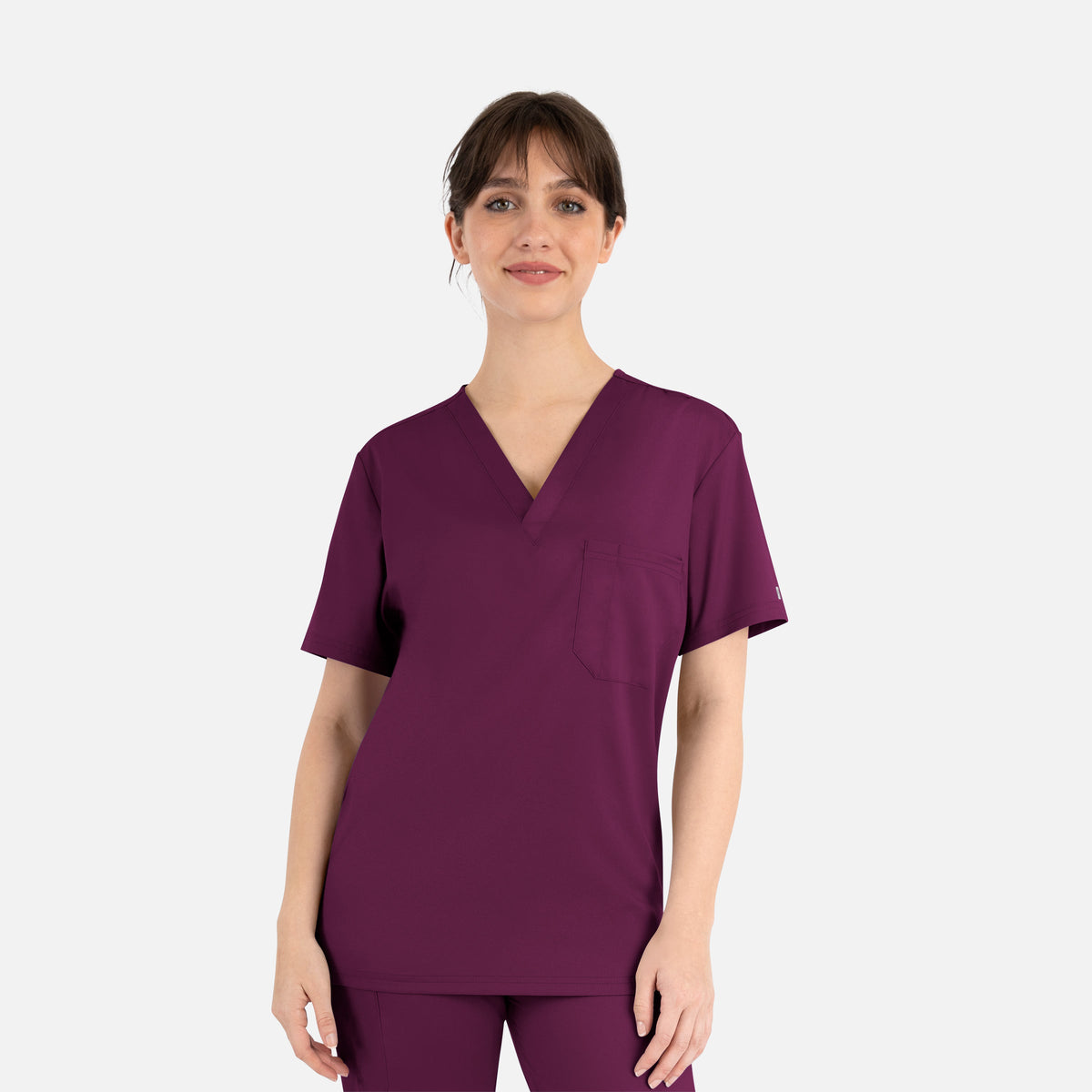 Matrix Basic 3500 Unisex Tuckable V-Neck Top Wine