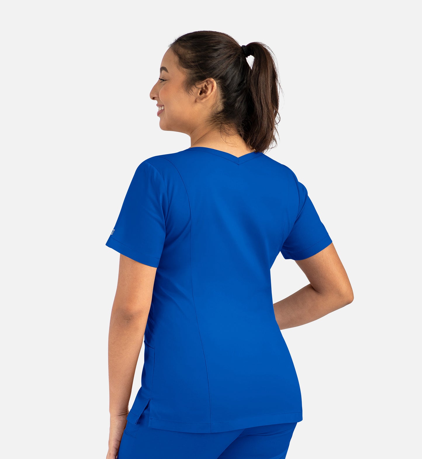 Matrix 3501 Women’s Double V-Neck Top Royal Blue