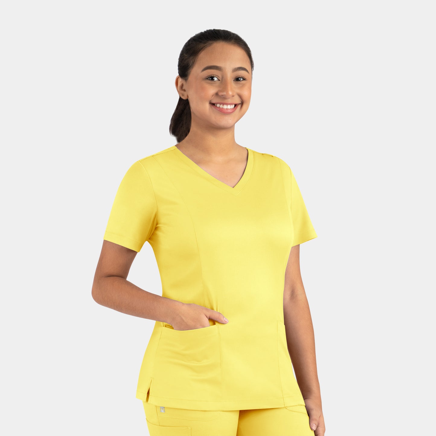 Matrix 3501 Women’s Double V-Neck Top Sunshine