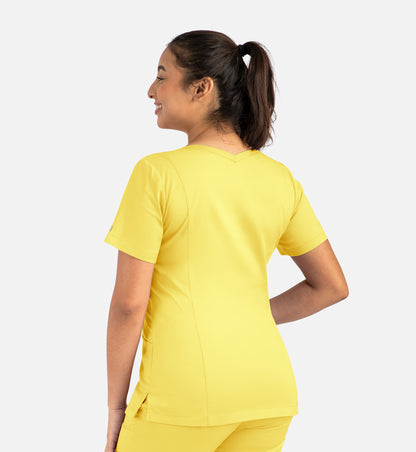 Matrix 3501 Women’s Double V-Neck Top Sunshine