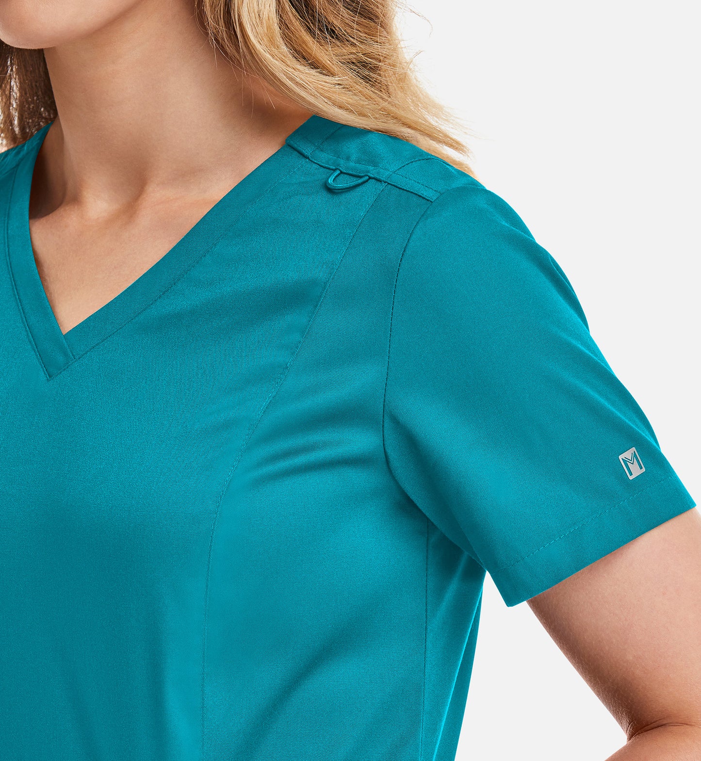 Matrix 3501 Women’s Double V-Neck Top Teal