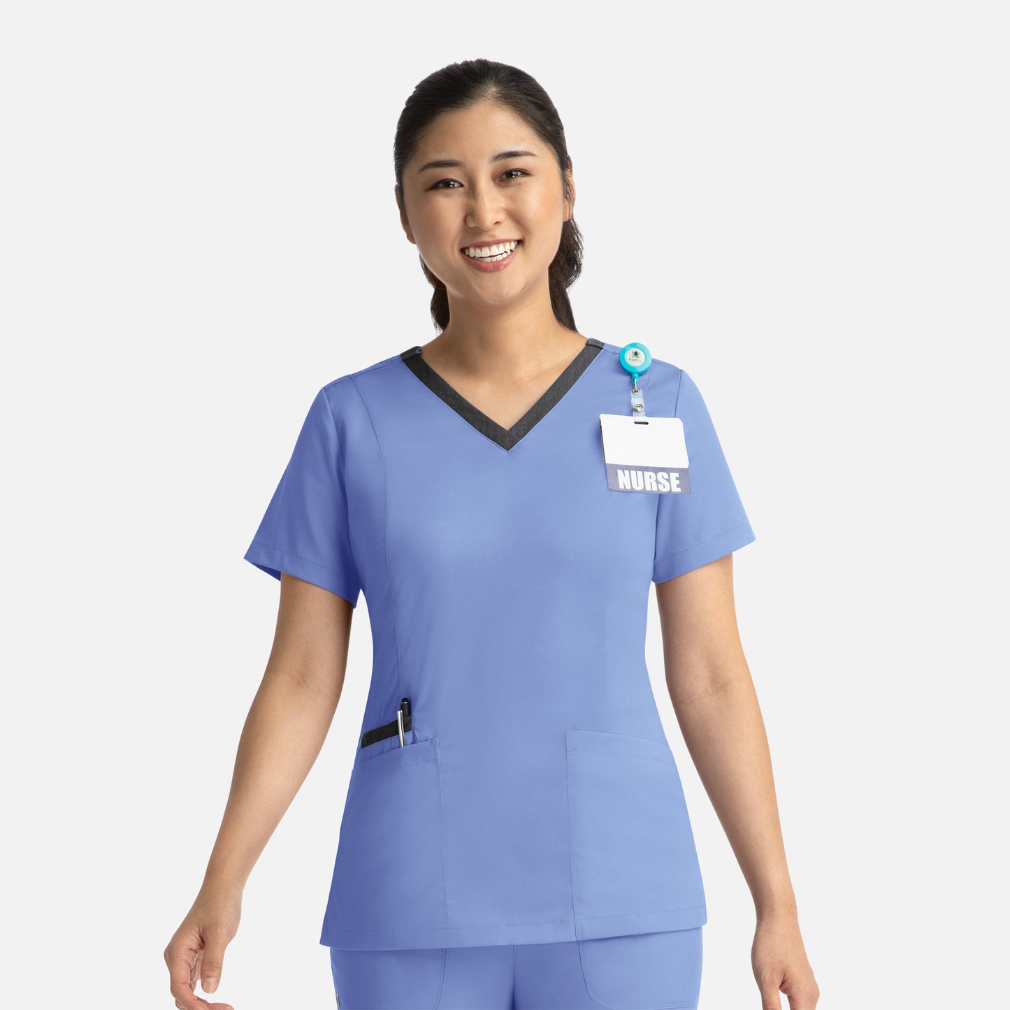 Matrix 3502 Contrast Double V-Neck Scrub Top