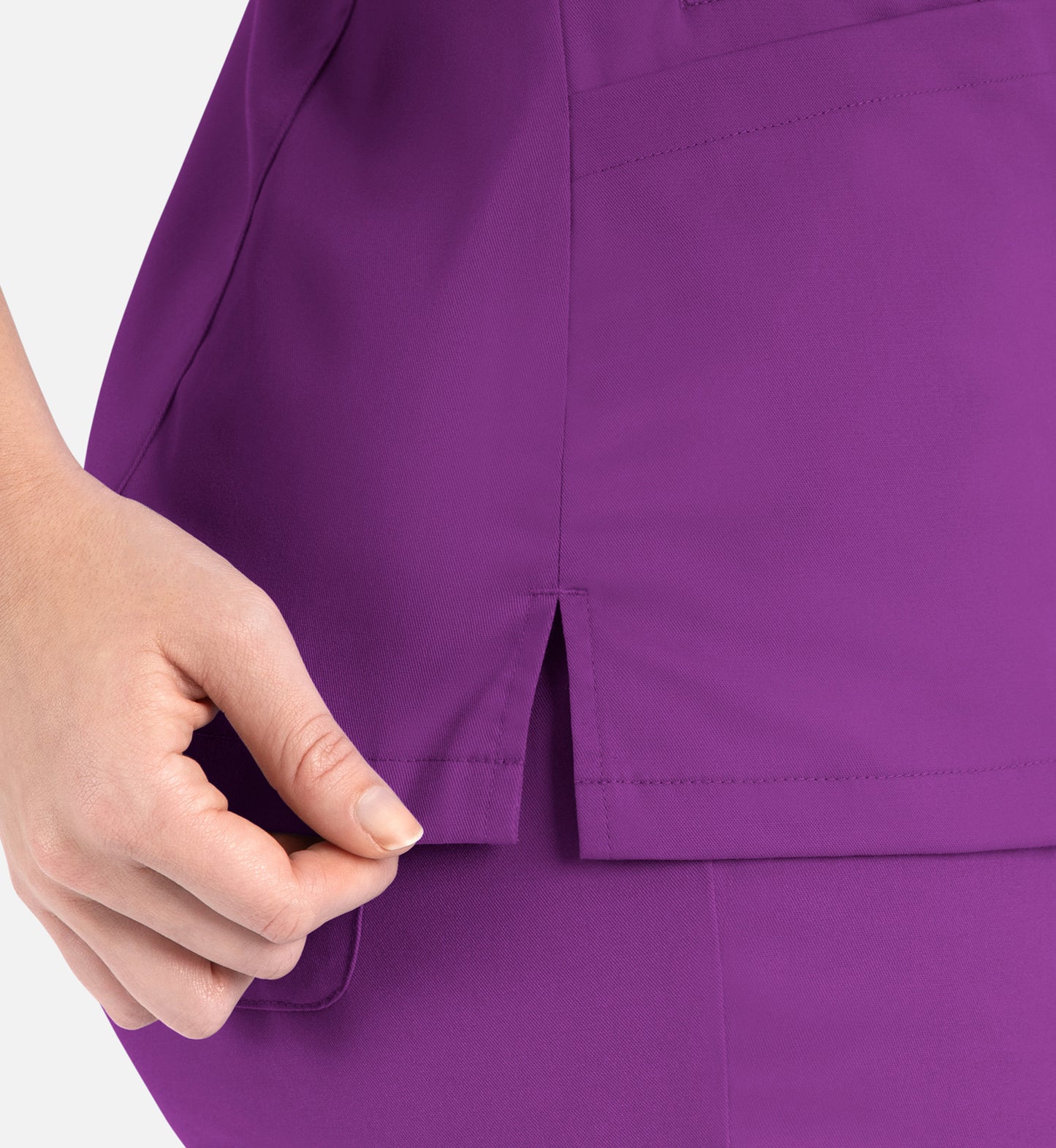 Matrix 3502 Women’s Contrast Double V-Neck Top Dahlia