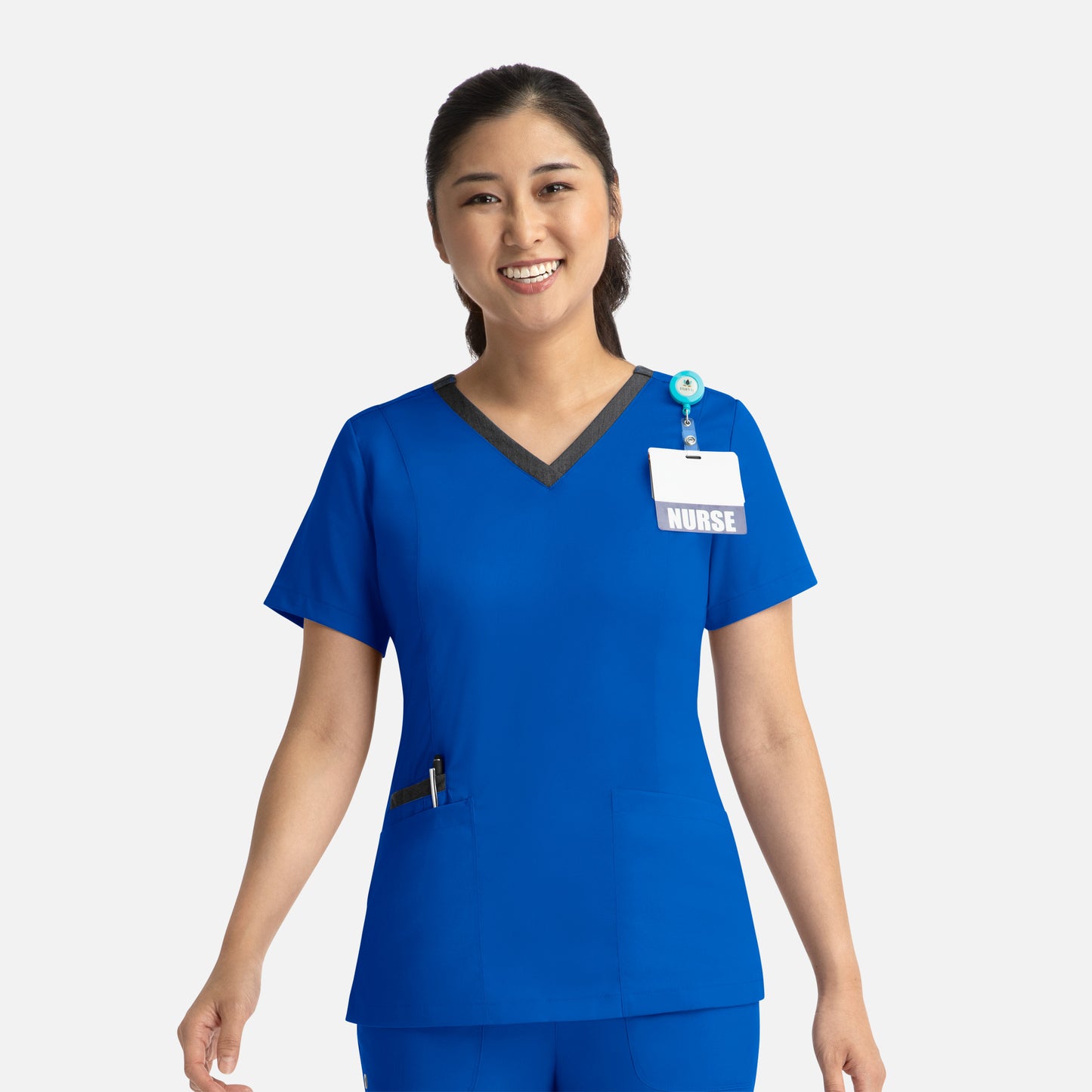 Matrix 3502 Contrast Double V-Neck Scrub Top