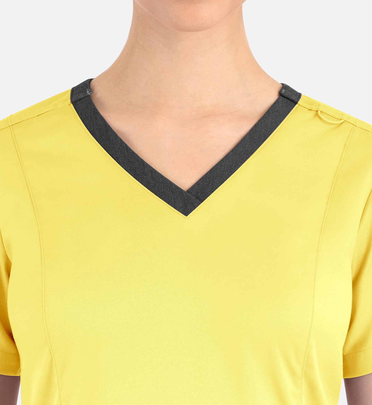 Matrix 3502 Women’s Contrast Double V-Neck Top Sunshine