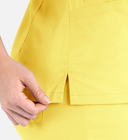 Matrix 3502 Women’s Contrast Double V-Neck Top Sunshine