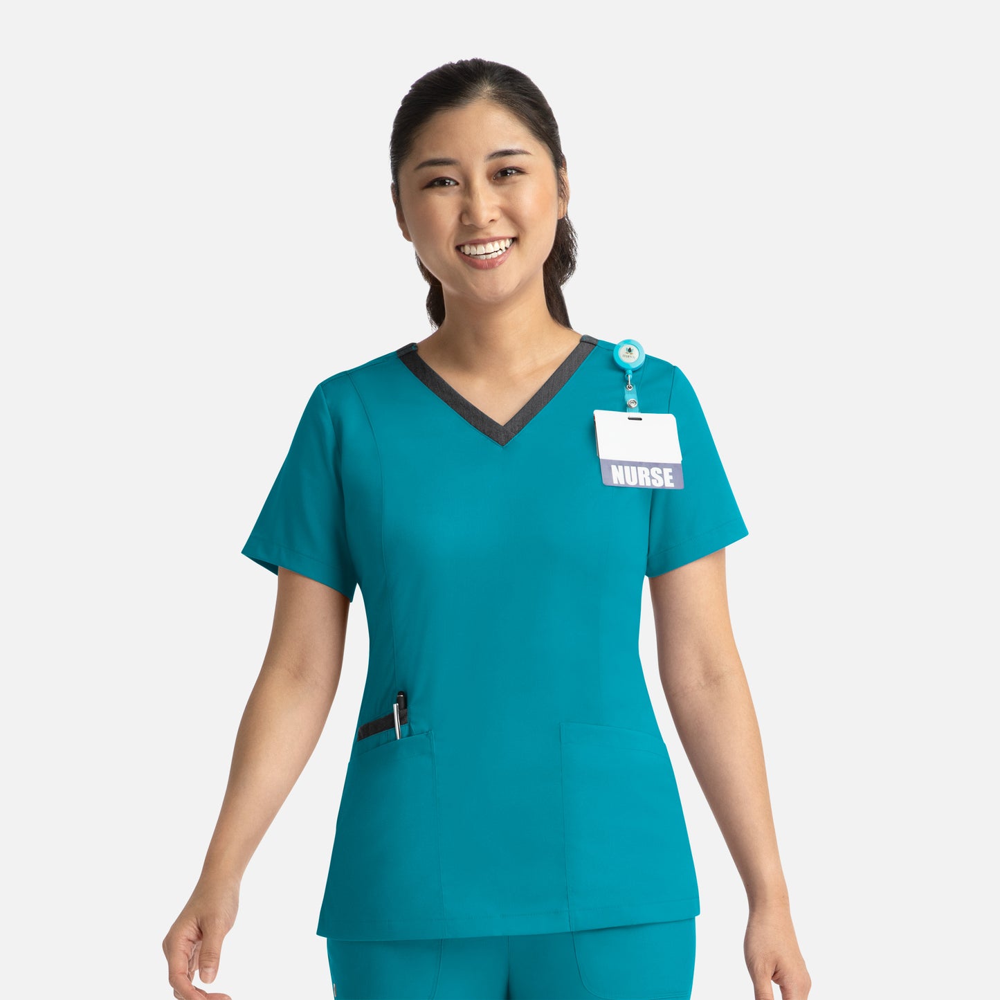 Matrix 3502 Contrast Double V-Neck Scrub Top