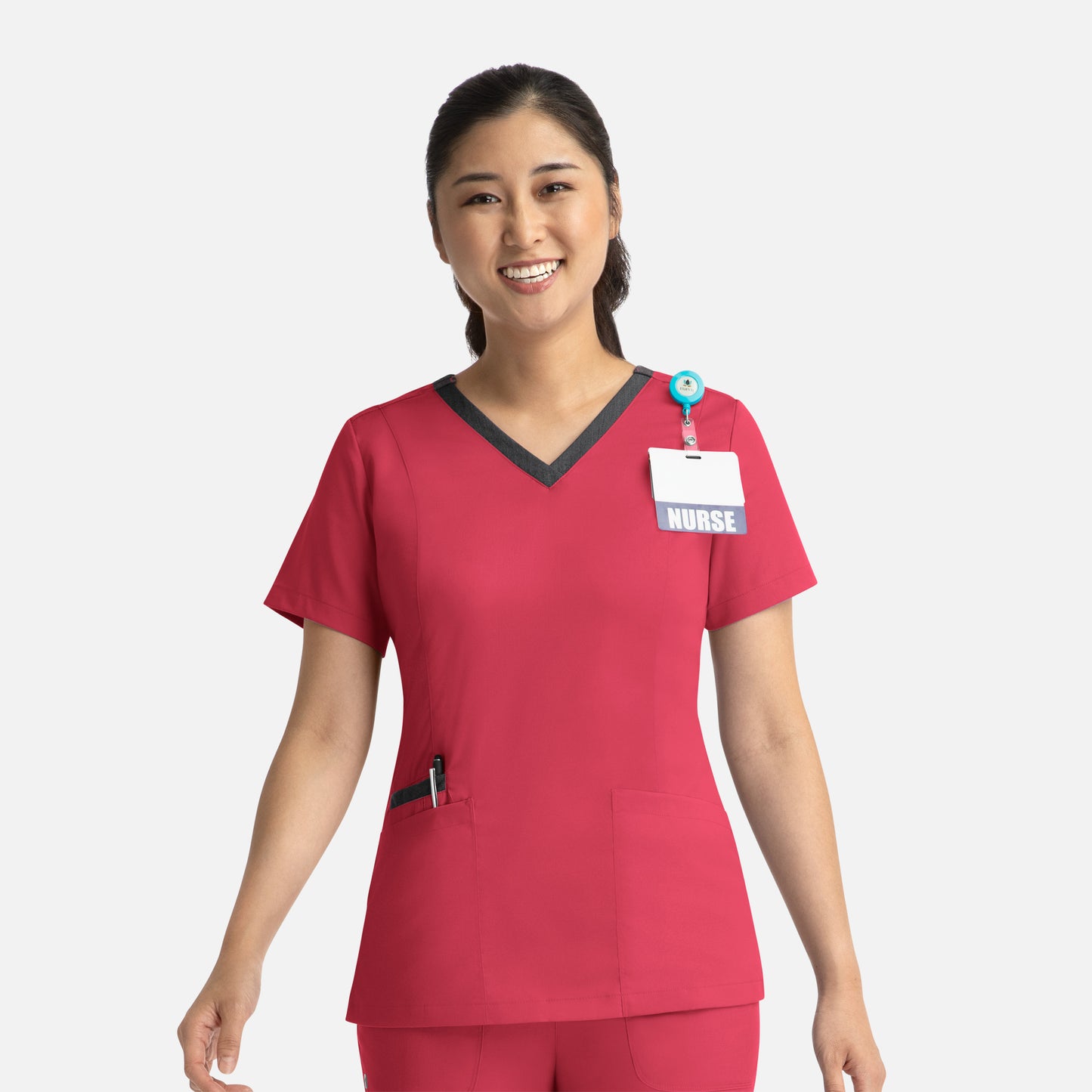 Matrix 3502 Contrast Double V-Neck Scrub Top