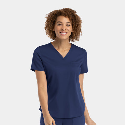 Matrix 3503 Women’s Tuckable V Neck Top Navy