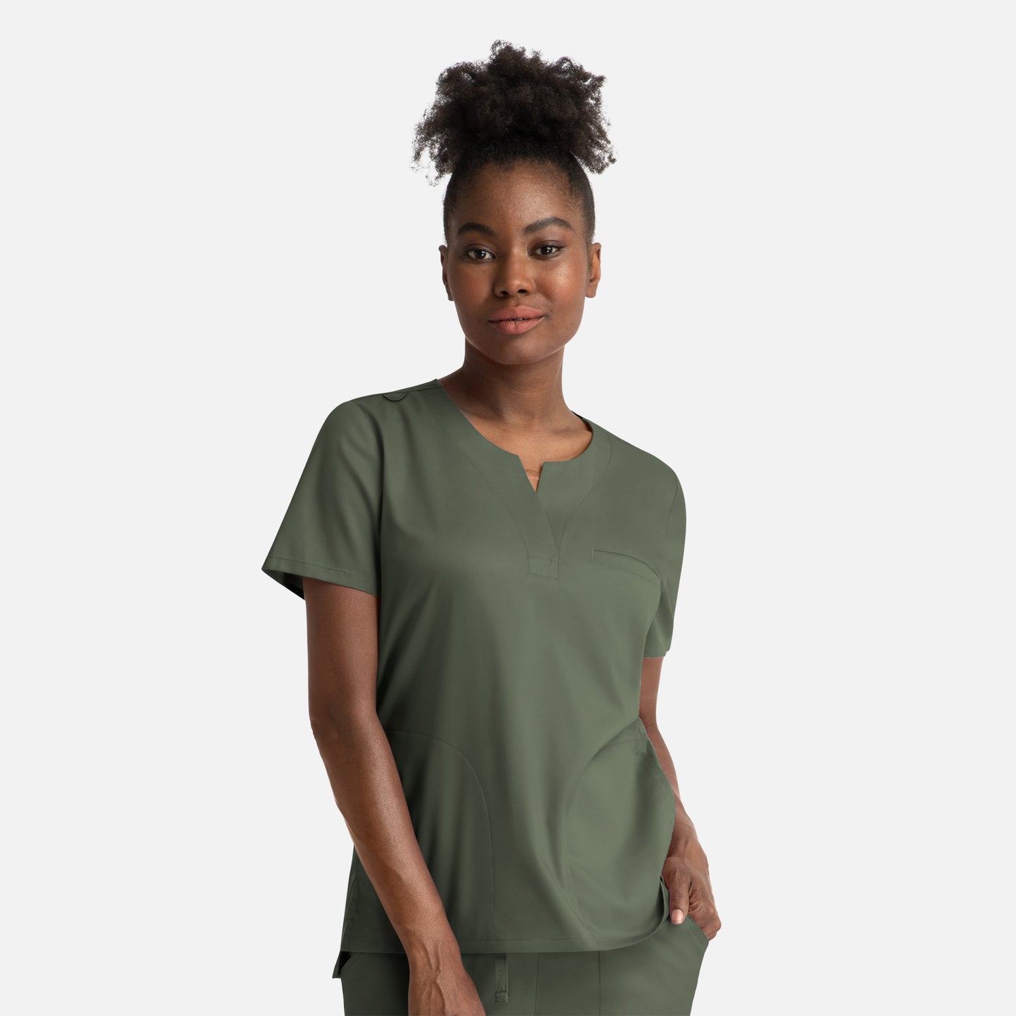 Matrix 3504 Notched Crew Neck Scrub Top