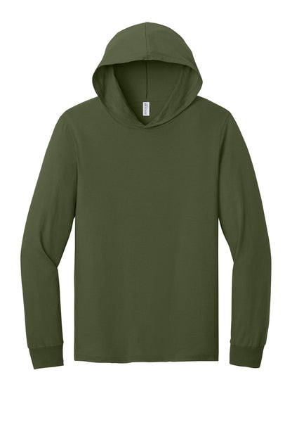 Jerzees Classics Unisex Cotton Long Sleeve Hooded T-Shirt 363LH Military Green