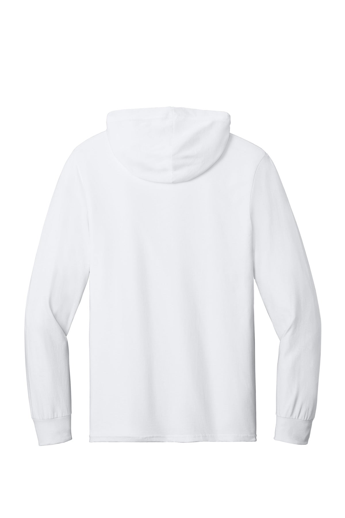 Jerzees Classics Unisex Cotton Long Sleeve Hooded T-Shirt 363LH White