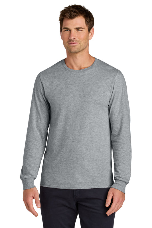 Jerzees Classics Unisex Cotton Long Sleeve T-Shirt 363L Athletic Heather
