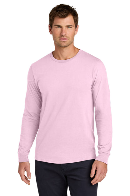 Jerzees Classics Unisex Cotton Long Sleeve T-Shirt 363L Classic Pink