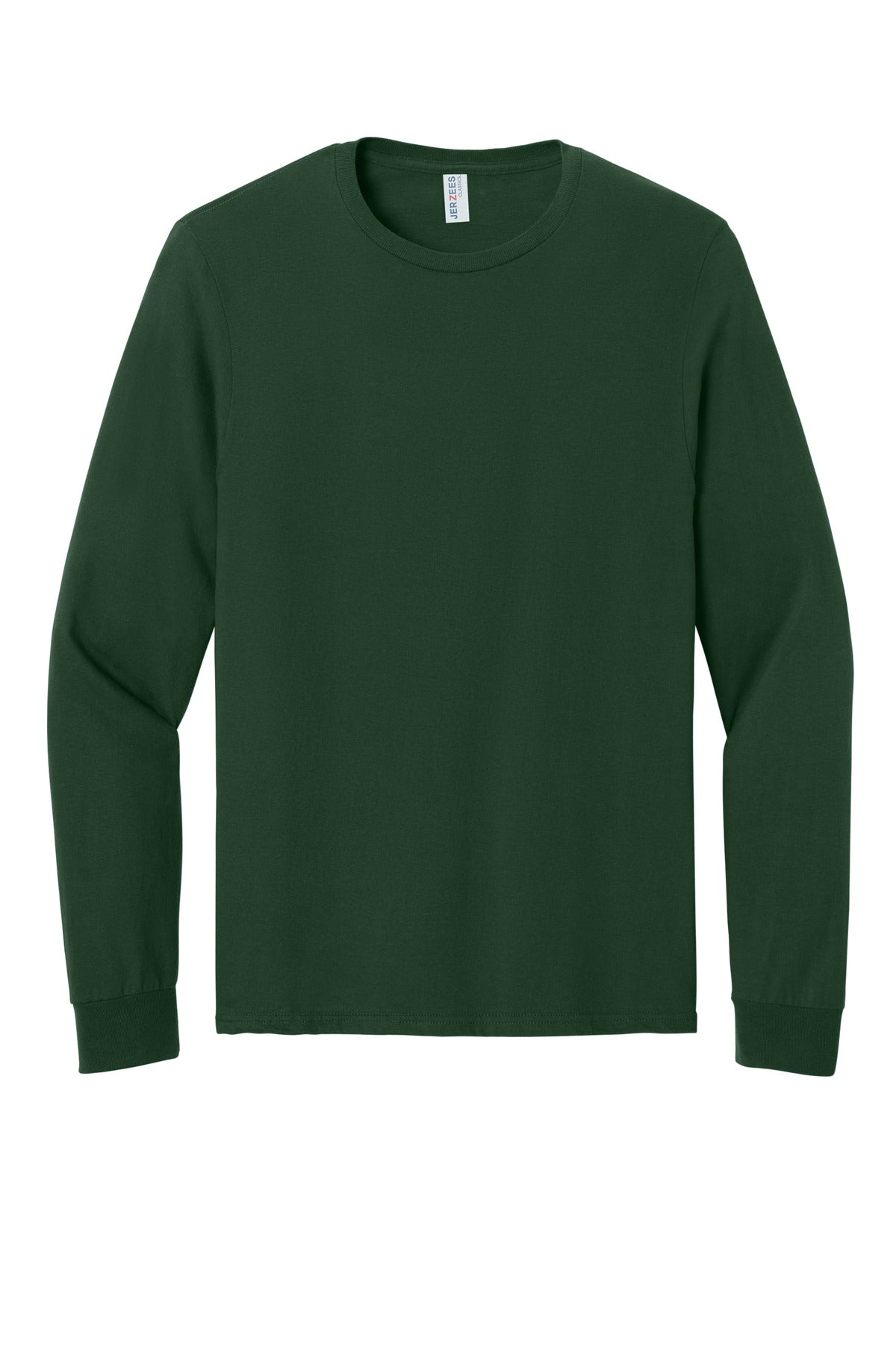 Jerzees Classics Unisex Cotton Long Sleeve T-Shirt 363L Forest Green