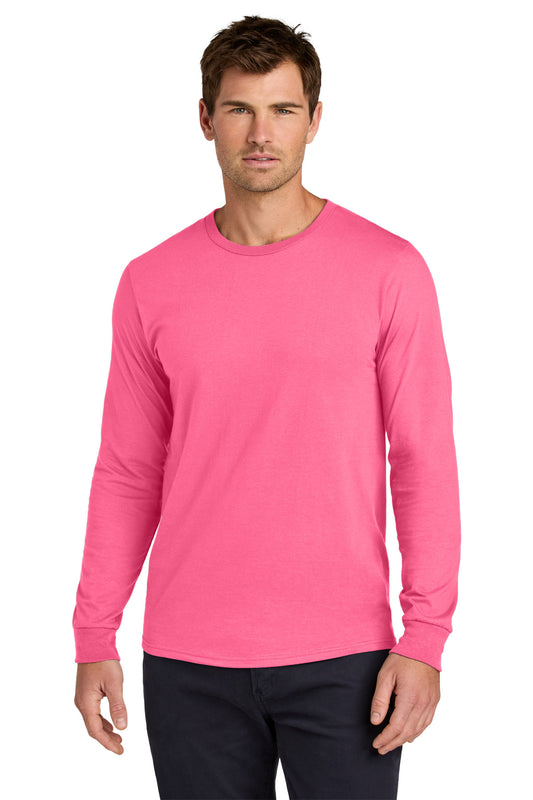 Jerzees Classics Unisex Cotton Long Sleeve T-Shirt 363L Neon Pink