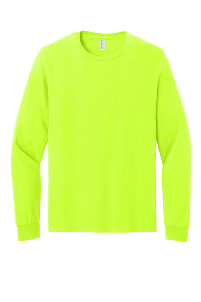 Jerzees Classics Unisex Cotton Long Sleeve T-Shirt 363L Safety Green