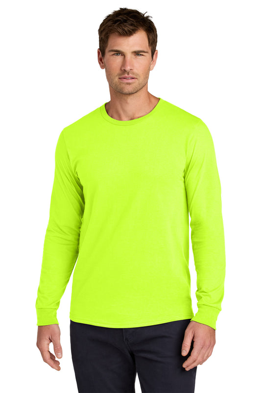 Jerzees Classics Unisex Cotton Long Sleeve T-Shirt 363L Safety Green