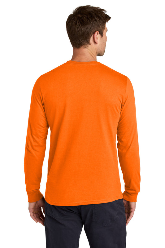 Jerzees Classics Unisex Cotton Long Sleeve T-Shirt 363L Safety Orange