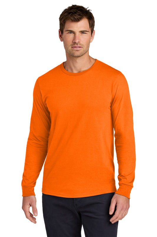 Jerzees Classics Unisex Cotton Long Sleeve T-Shirt 363L Safety Orange