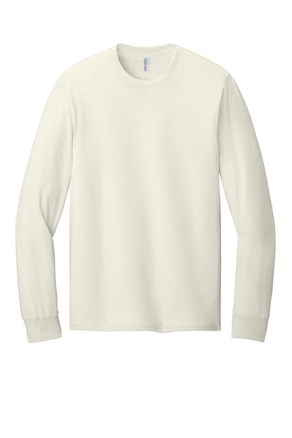 Jerzees Classics Unisex Cotton Long Sleeve T-Shirt 363L Sweet Cream Heather