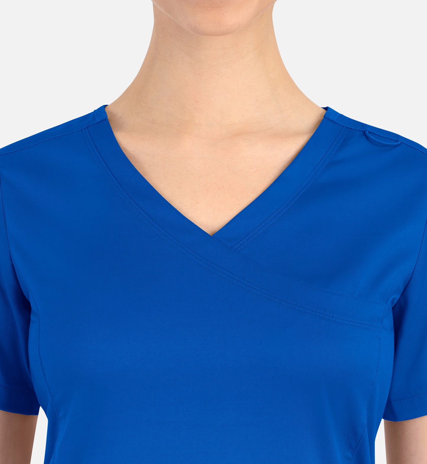 Matrix 3701 Women’s Curved Mock Wrap Top Royal Blue