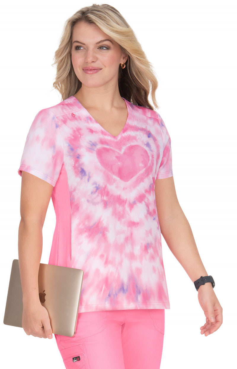 Lite 370PLM Reform Placement Top Tie Dye Hearts