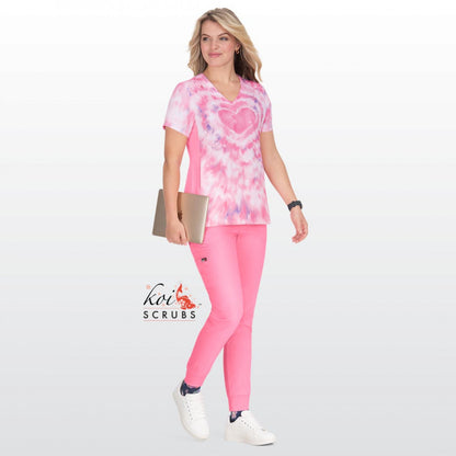 Lite 370PLM Reform Placement Top Tie Dye Hearts