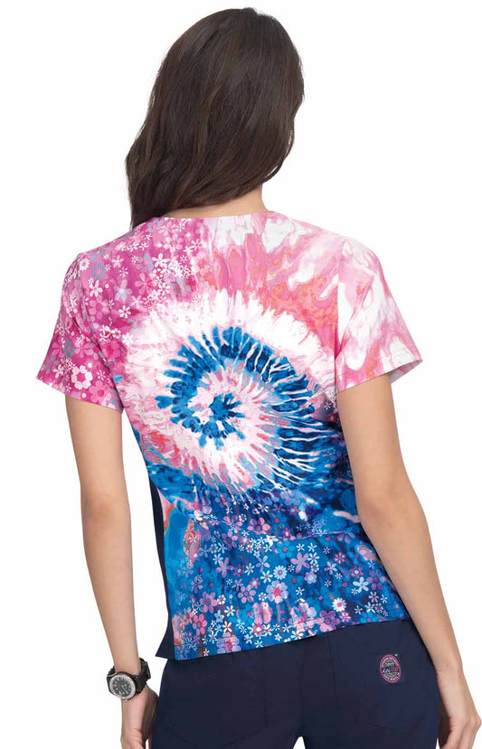 Lite 370PLM Reform Placement Top Groovy Floral Navy/Elec Blue/Coral