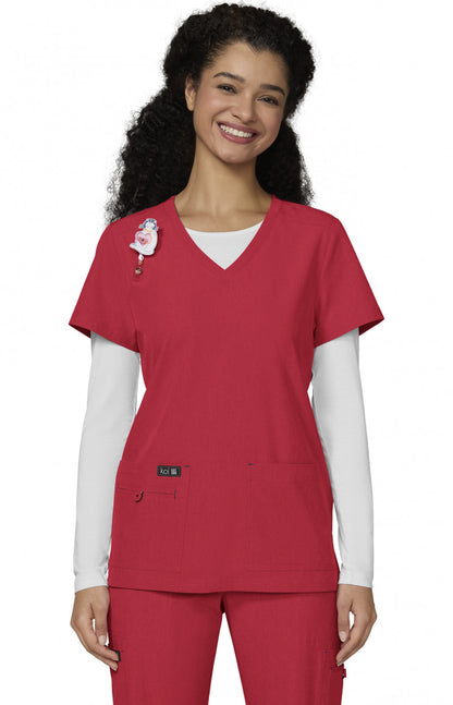 Basics 373 Becca Top Heather Candy Red