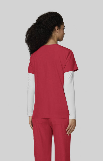 Basics 373 Becca Top Heather Candy Red
