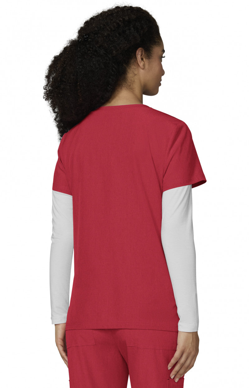 Basics 373 Becca Top Heather Candy Red