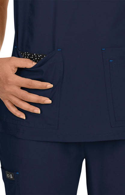 Basics 374 Katie Top Navy