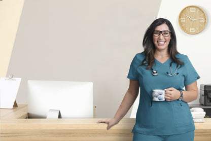 Basics 374 Katie Top Teal