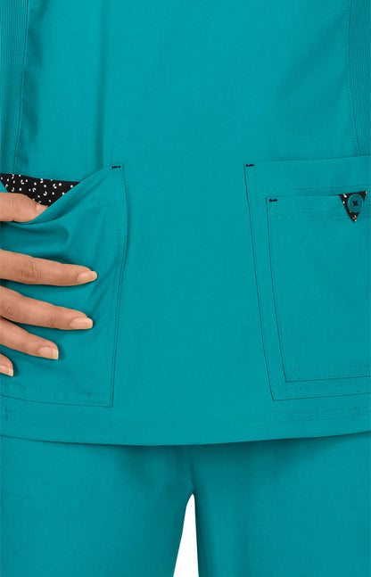 Basics 374 Katie Top Teal