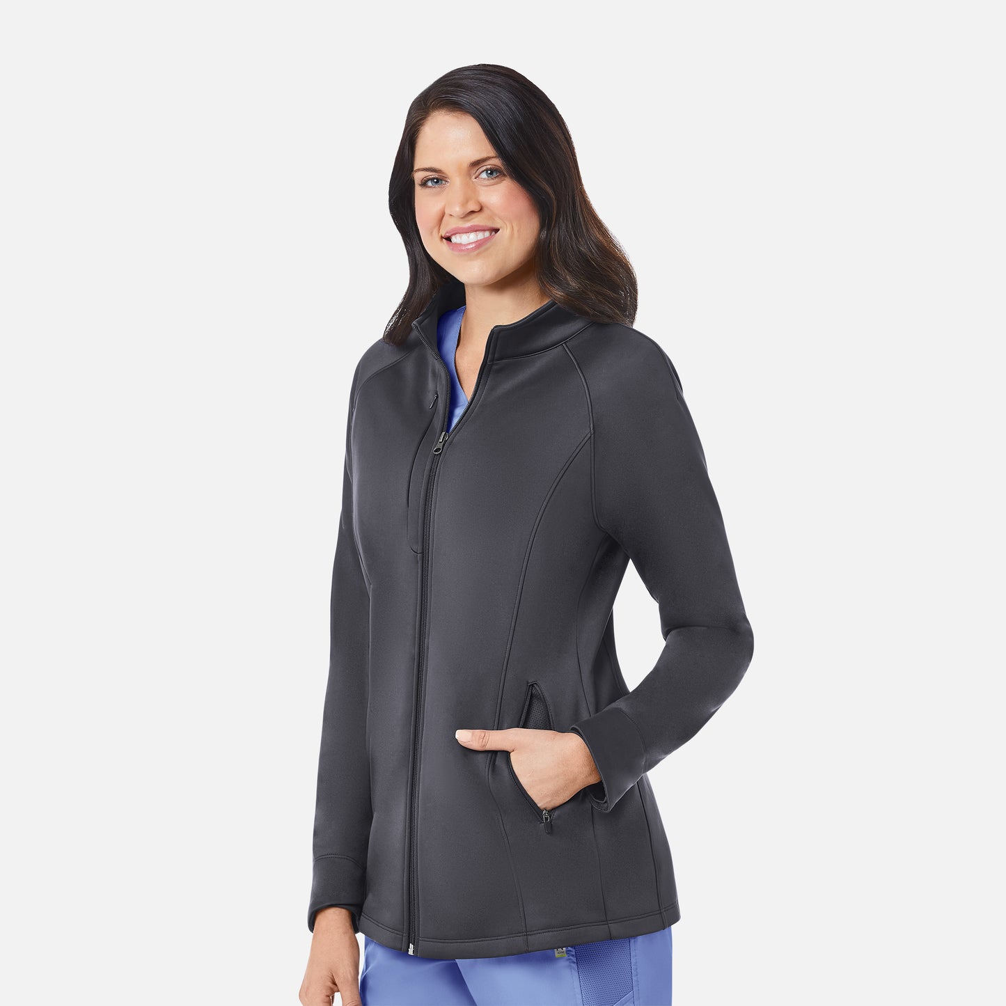 Blaze Jacket 3812 Women’s Warm-up Fleece Jacket Pewter