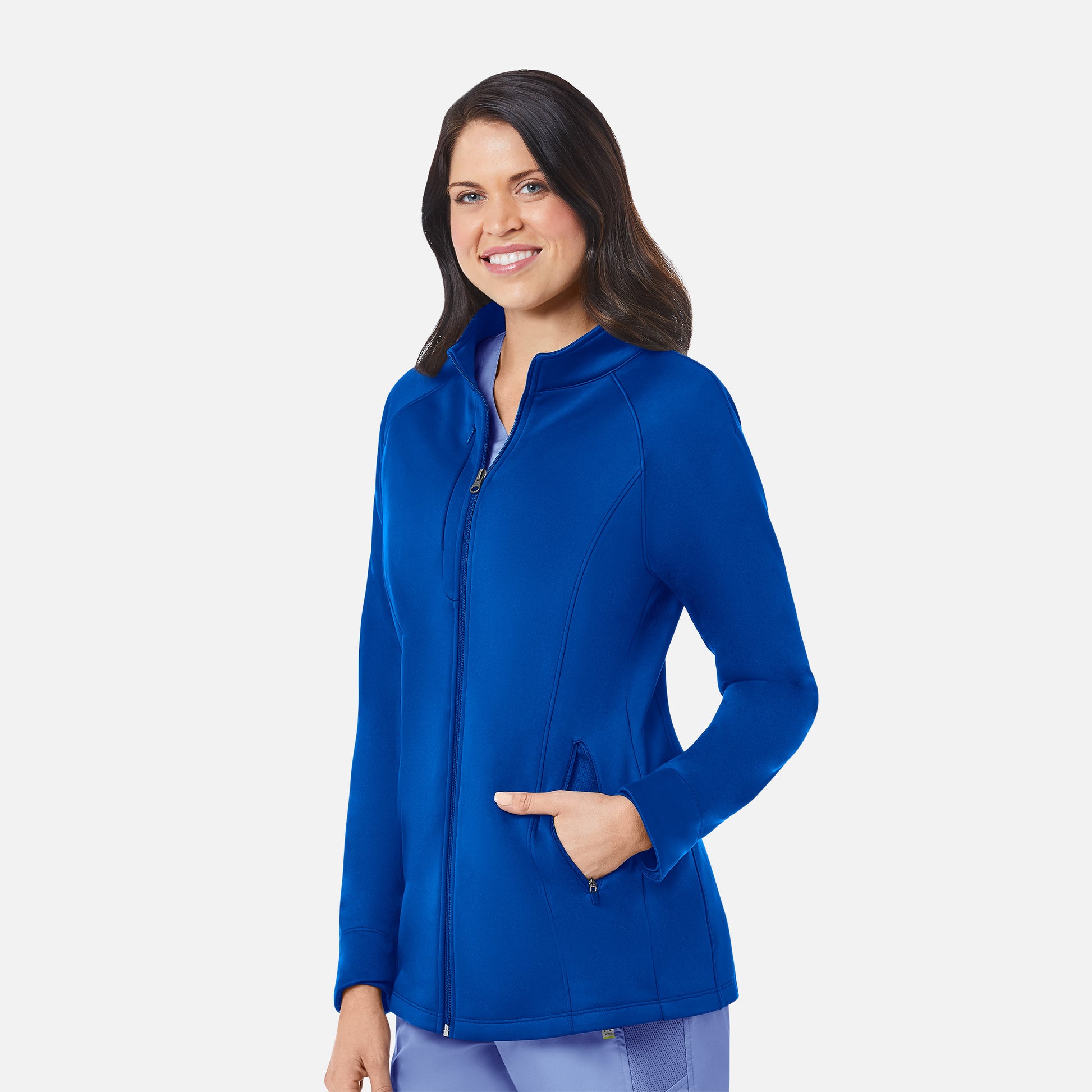 Blaze Jacket 3812 Women’s Warm-up Fleece Jacket Royal Blue