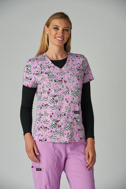 Koi Basics 384PR Leslie Top Doggie Spring Time