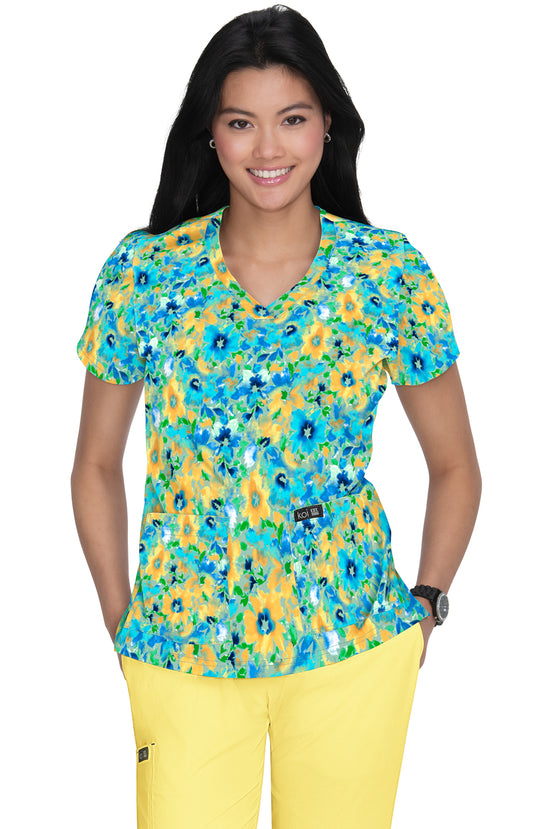 Basics 384PR Leslie Top Floral Fiesta