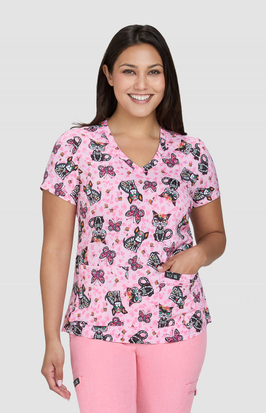 Basics 384PR Leslie Top Sugar Skull Cuties