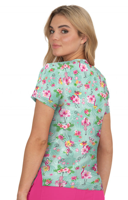 Basics 384PR Leslie Top Summer Flamingo