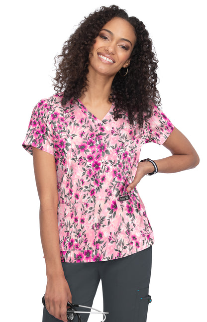 Basics 384PR Leslie Top Trellis Tie Dye