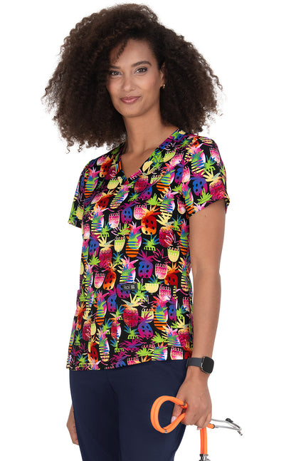 Basics 384PR Leslie Top Tiki Pineapple