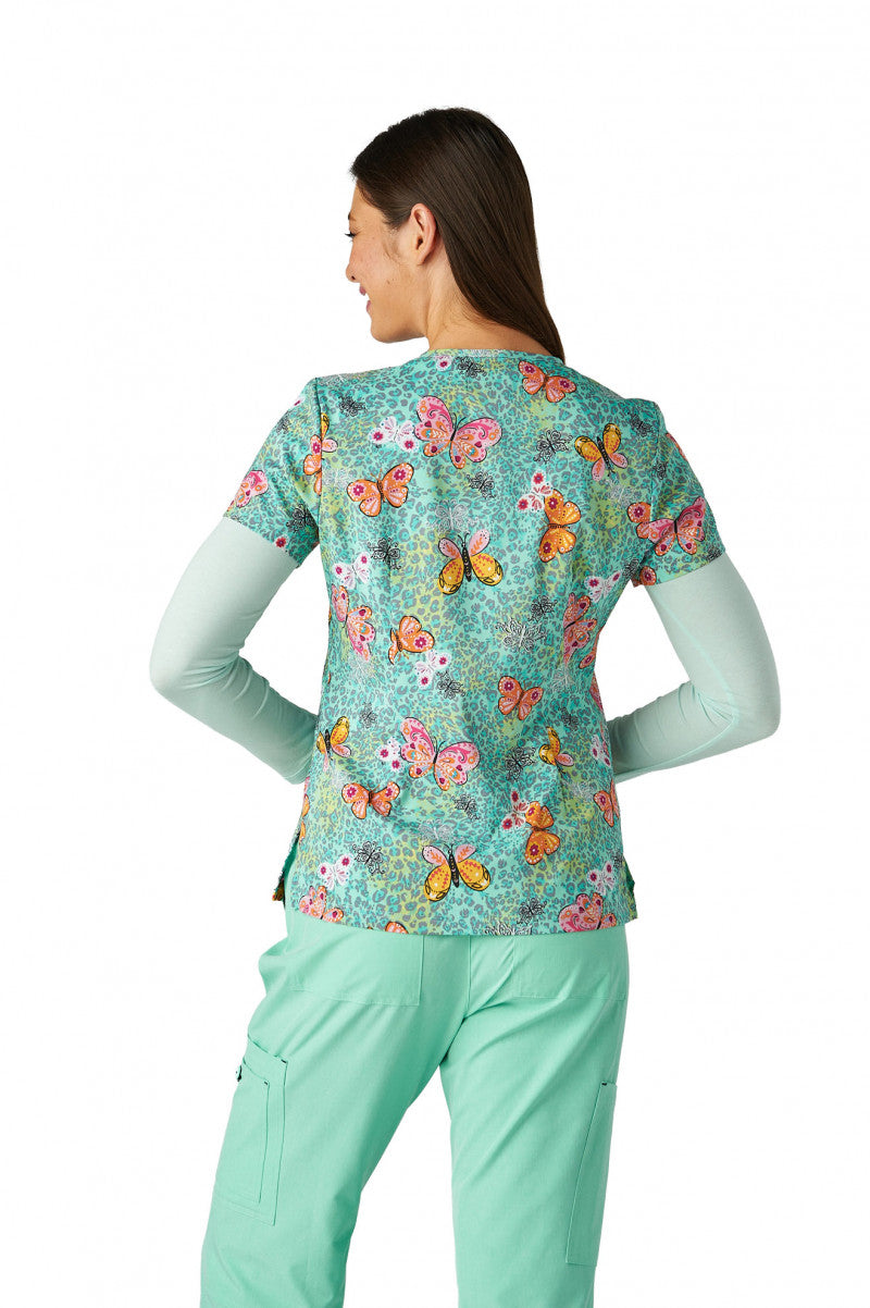 Basics 384PR Leslie Top Wild Butterflies