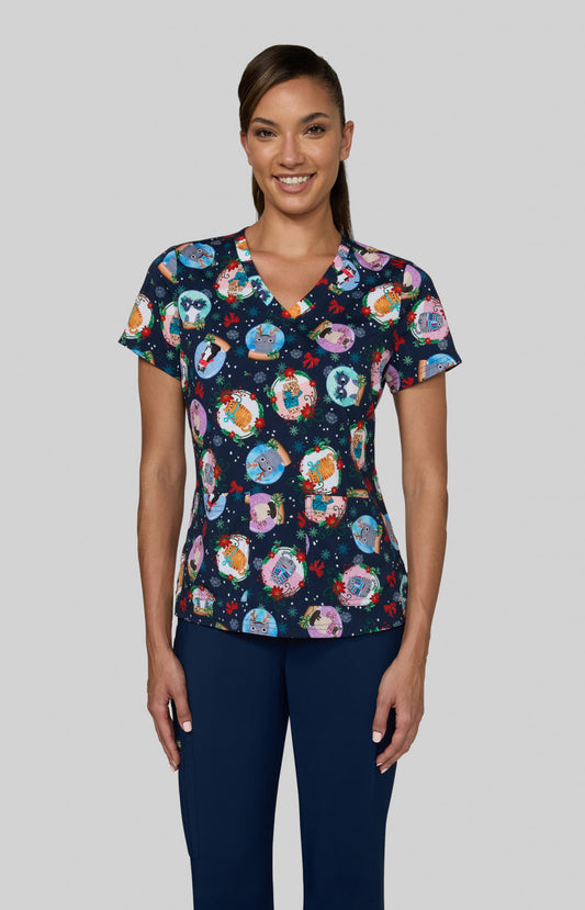 Basics 384PRA Leslie Top Holiday Cats