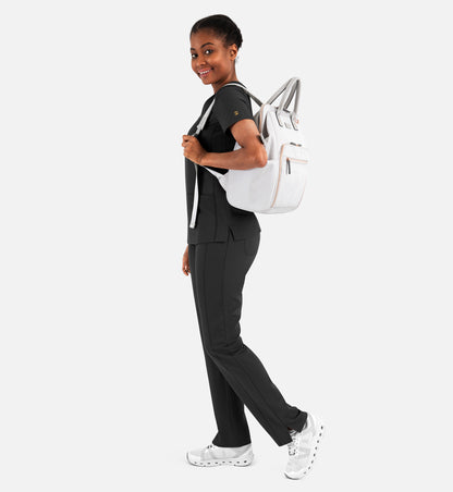 Matrix Pro 3901 Women's Layered V-Neck Top Black