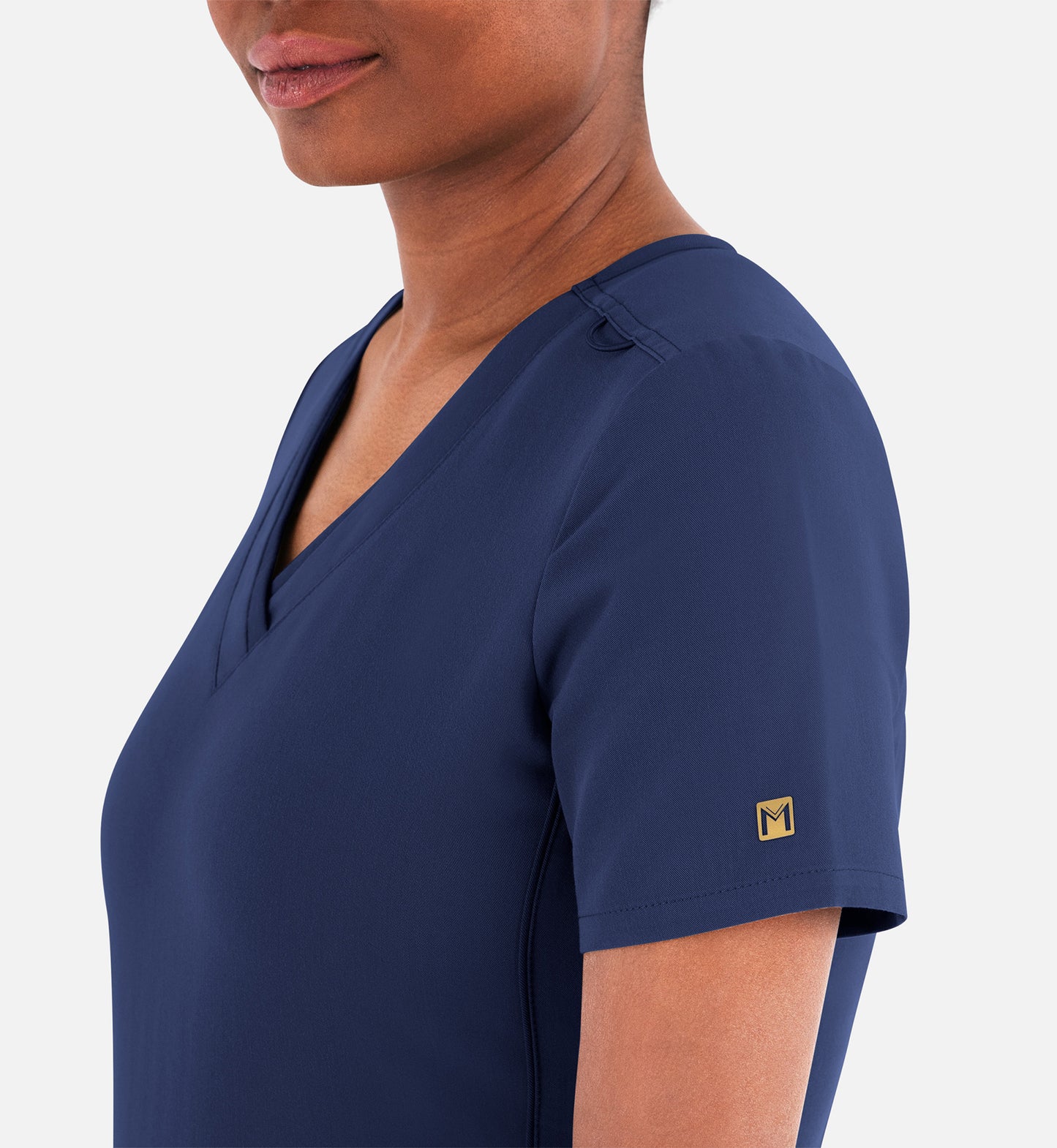 Matrix Pro 3901 Women’s Layered V-Neck Top Navy