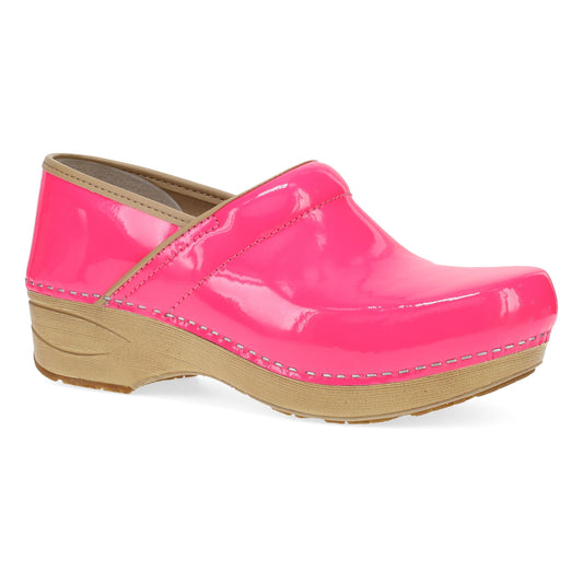 Dansko XP 2.0 Pink Neon Patent Classic Clog